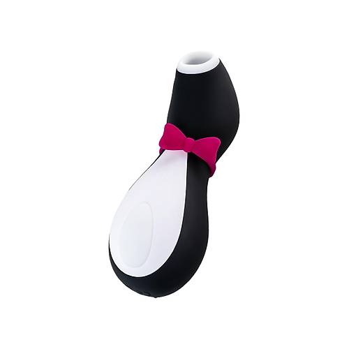 Satisfyer Penguin Vakum Dalgas Klitoris Vibratr, silikon, siyah, 11,5 cm