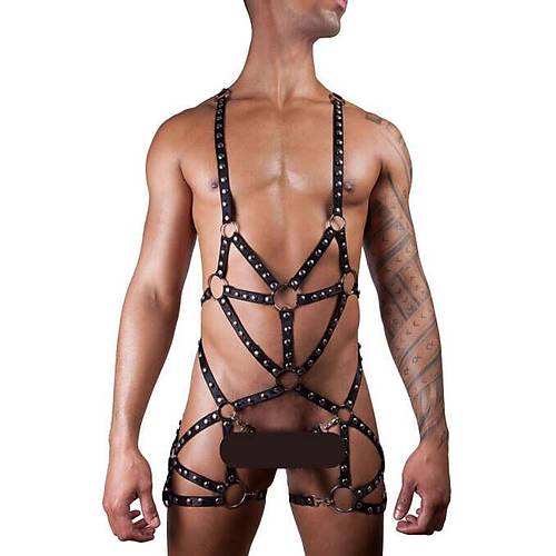 Erkek Dody Lastik Harness - APFTM187
