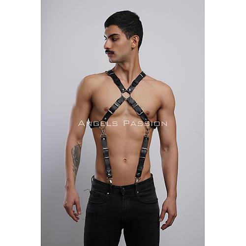 k Erkek Gmlek Kemeri, Erkek Pantolon Asks, Deri Gs Harness - APFTM84