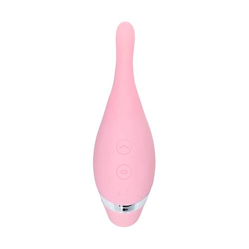 Flovetta by RED DAHLA ok Fonksiyonlu Vakum Vibratr, Silikon, Pembe, 14 cm