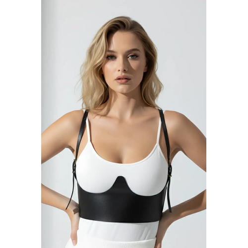 G���s Alt� Detayl� Ask�l� Deri Korse Bel Kemeri - APFT614