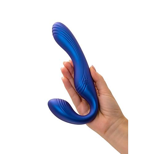 LEroina APP Ardee Kaysz Strap-On  Uygulama ve Kumanda Kontroll, Silikon, Mavi, 31 cm