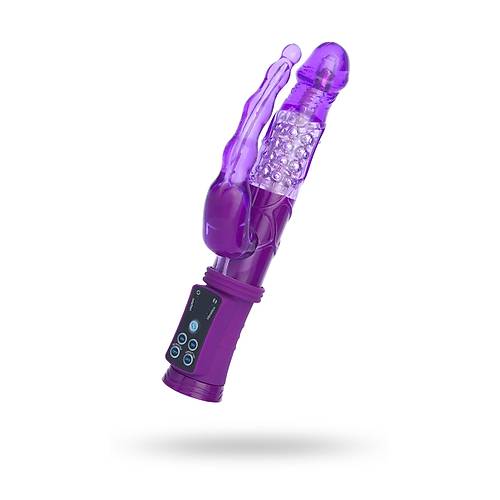 A-Toys by TOYFA  Anal-Vajinal Vantuzlu Vibrat�r, mor, 22 cm