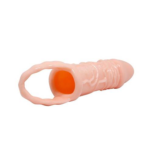 Breyden 16 CM Testis Halkal 3 CM Dolgulu Silikon Penis Klf