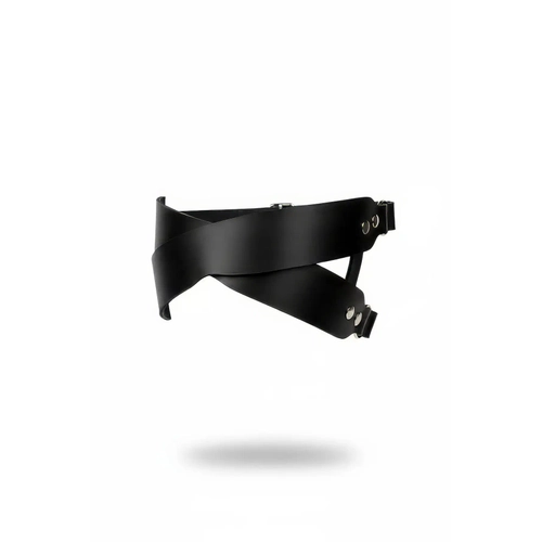 Siyah Choker Geni� Deri �apraz Bant Detayl� - APFT476