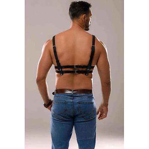 Erkek Deri Seksi G���s Harness - APFTM138