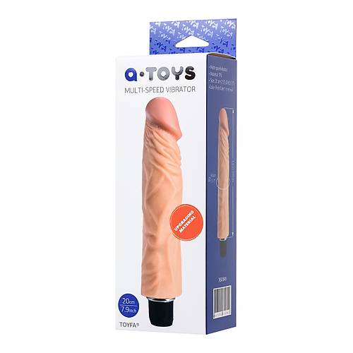 A-Toys by  Rican Realistik Vibratr, TPE, Ten , 22,5 cm