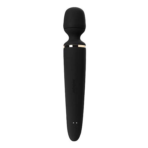 Satisfyer Wand-er Woman Black/Gold Vibratr, ABS plastik, siyah, 34 cm