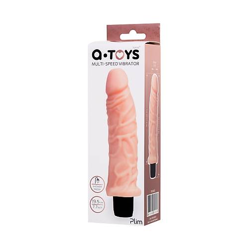 A-Toys by RED Plim  Realistik Vibratr, TPE,Ten, 19,5 cm