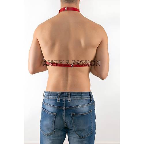 Zincirli Erkek Deri Gs Harness, Zincirli Erkek Harness - APFTM74-K1