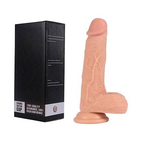 Joel 19 CM ift Katmanl Sper Realistik Penis Anal Vajinal Dildo