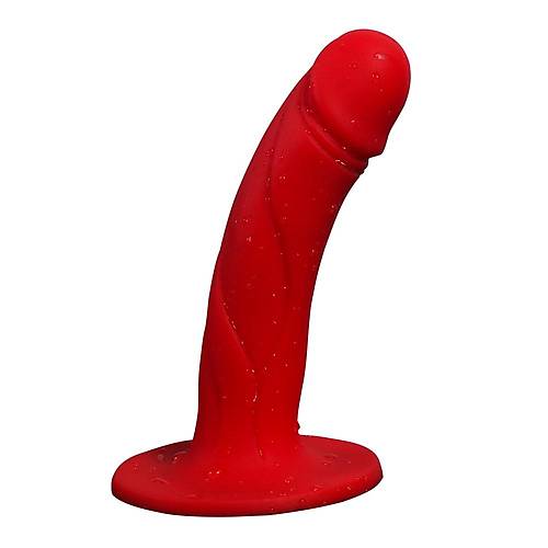 Krmz Penis Bal Vajinal Silikon Plug Dildo