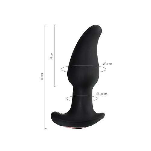 Erotist Hurricane  Anal Plug, Silikon, siyah, 14 cm