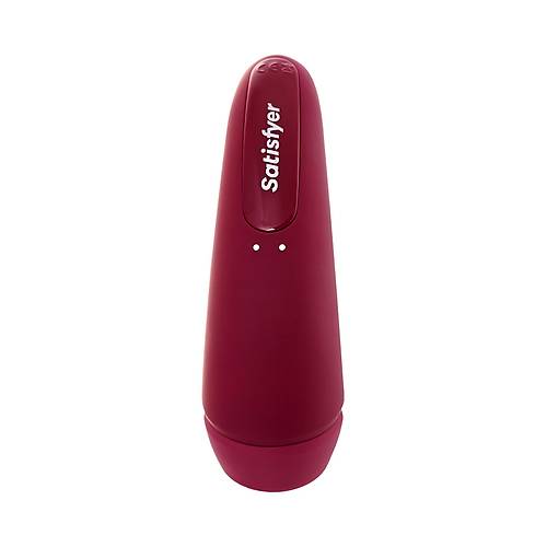 Satisfyer Curvy 1 Connect App Vakum Dalgas Klitoris Vibratr, silikon, krmz, 14,3 cm