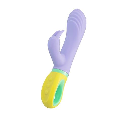Flovetta Wisteria G Noktas ve Klitoral Uyarc Silikon Vibratr  Mor, 18,5 cm
