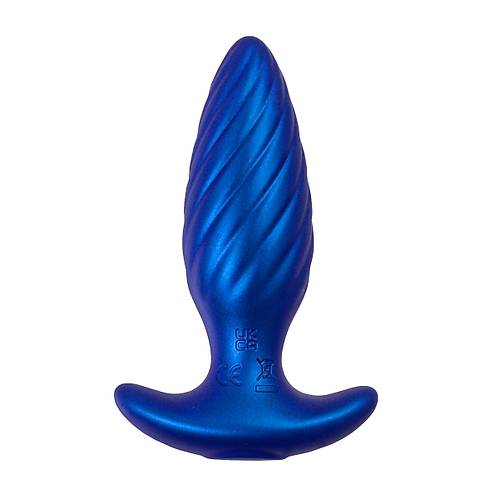 LEroina APP CLOSS Uygulama ve Kumanda Kontroll Silikon Titreimli Anal Vibratr  Mavi, 10,5 cm