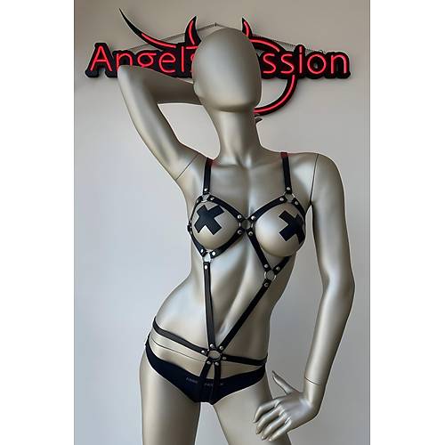 Vcudu Saran Deri Fantazi Harness