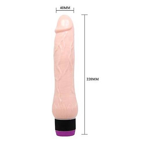 Adour 22cm Titreimli Gereki Realistik Vibratr Penis Dildo