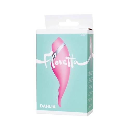 Flovetta by RED DAHLA ok Fonksiyonlu Vakum Vibratr, Silikon, Pembe, 14 cm