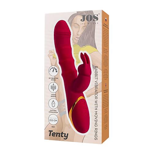 JOS Tenty Hareketli Halkal Titreimli Tavan Vibratr  Bordo, 23,5 cm