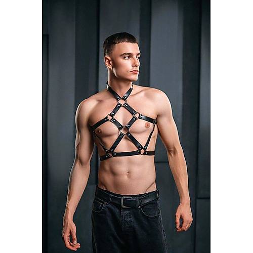 Erkek Deri G���s Harness, Erkek Fantazi Giyim, Erkek Parti Giyim - APFTM230