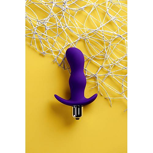 A-Toys by RED Vibro Anal Plug, boyut S, silikon, mor, 11,2 cm