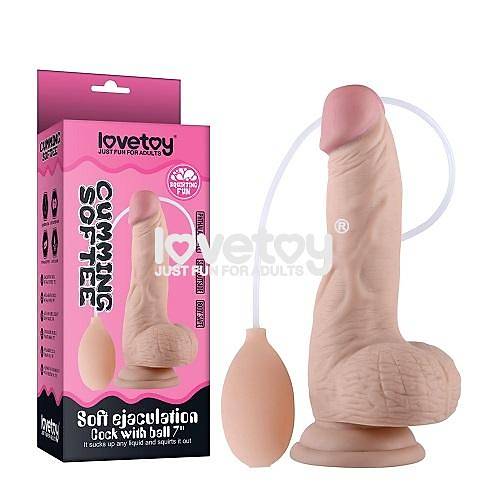 Su Fkrtmal Realistik Penis 18CM Testisli Vantuzlu Dildo