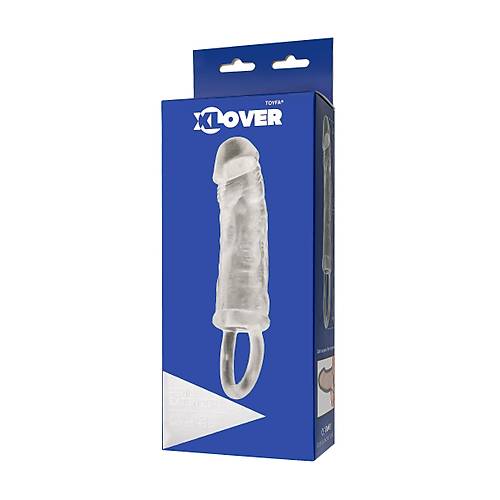 ToyFa XLover Increase+ Byte bal, Halka ile, TPE, transparan, 14 cm