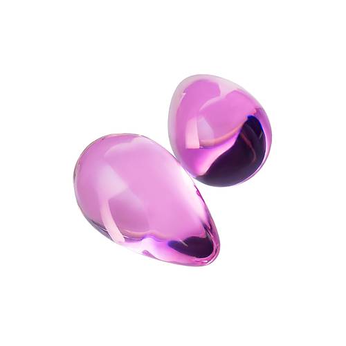 Sexus Glass Vajinal Toplar, cam, pembe,  2,7 cm