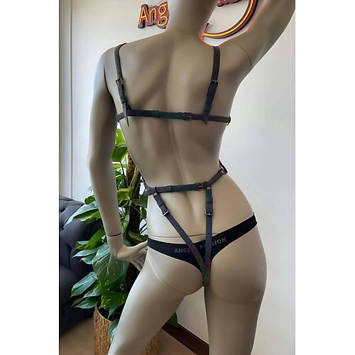 Dans Kyafetleri - Karanlkta Parlayan Reflektrl Body Harness