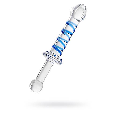 ift tarafl yapay penis Sexus Glass, cam, transparan, 22,5 cm