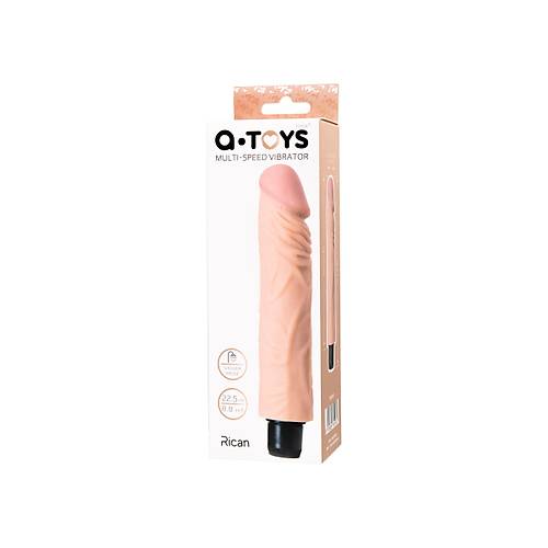 A-Toys by TOYFA Rican Realistik Vibratr, TPE, Ten , 22,5 cm