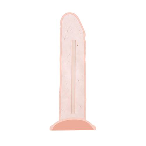 RealStick Silicone Jared L yapay penis, Silekspan, plak, 18 cm