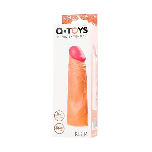 A-Toys by TOYFA Penis Klf, SoftSkin, Ten, 16,5 cm