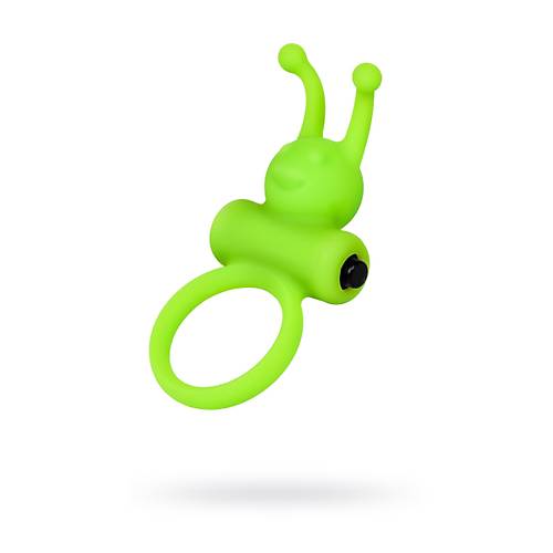 A-Toys by  Flik Titreşimli Penis Halkası, silikon, yeşil, 9,1 cm, Ø 3,1 cm