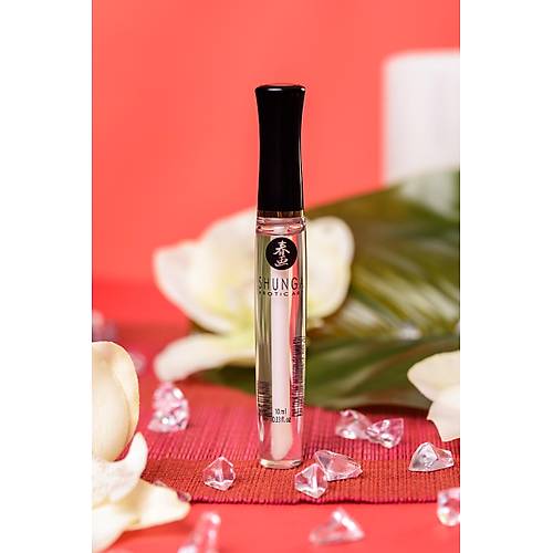 Shunga "lahi Zevk" dudak parlatcs, buzlu ate etkisi, ilek ve ampanya, 10 ml