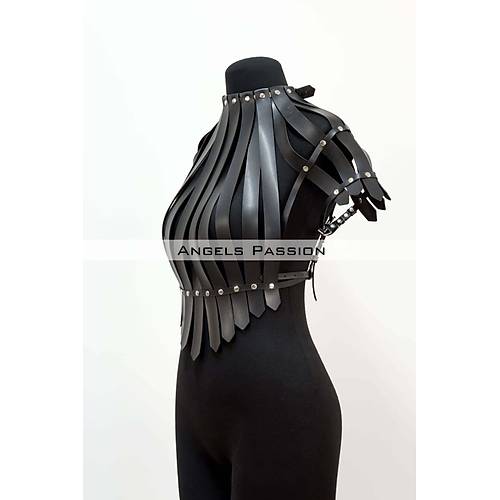 Crop Bstiyer Harness, Deri Gs Harness, Gmlek zeri Harness - APFT1257