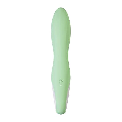 Satisfyer Air Pump Banny 5 Anal Vibratr, Silikon, yeil, 15 cm