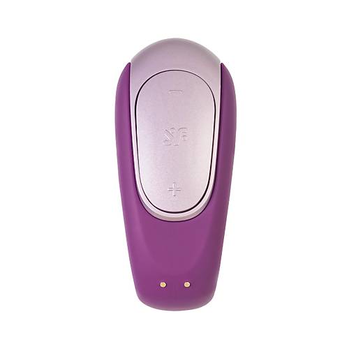 Satisfyer Double Fun Connect App Violet iftler in Mini Vibratr, silikon, mor, 18 cm