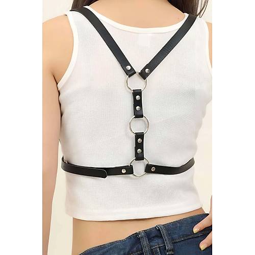 Srt Halka Detayl k Deri Harness - APFT800