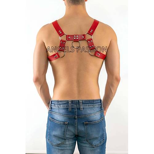 Erkek Deri Harness, Erkek Body Harness, Gay  Giyim - APFTM23