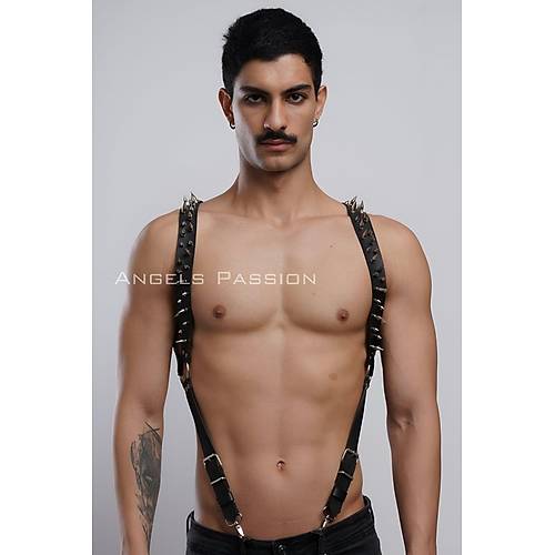 ivi Detayl Erkek Gs Harness, Erkek Clubwear, Deri Erkek Harness - APFTM203