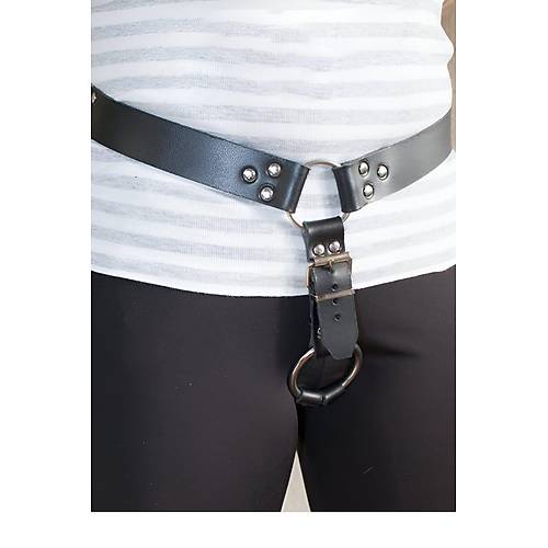 Erkek zel Blge Deri Harness - APFTM25