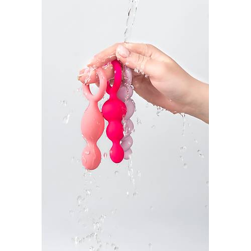 Satisfyer Booty Call (set of 3) Anal Plug Seti, silikon, eitli, 13,5 cm