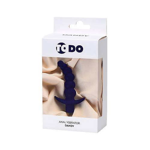 ToDo by RED Dandy anal vibratr, silikon, mor, 13,5 cm,  3,2 cm