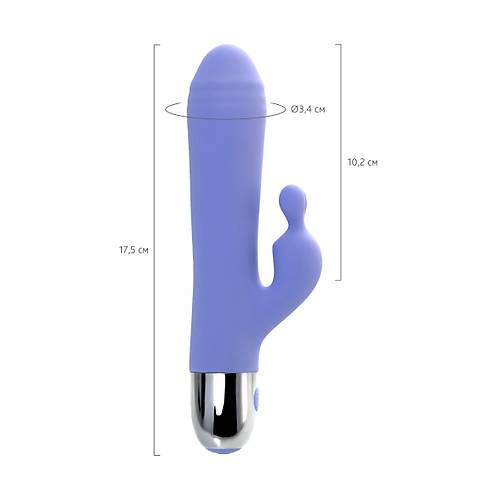 Flovetta by  Crocus Klitoral Stimlasyonlu Vibratr, Silikon, mor, 17,5 cm