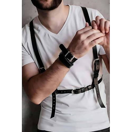 Erkrk Seksi Deri G���s Harness - APFTM126