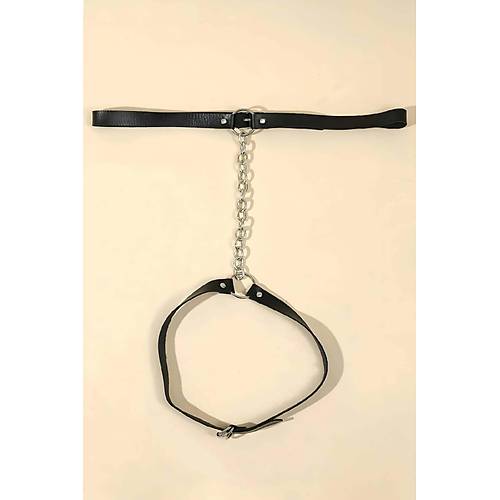 Zincirli Ayarlanabilir ��k Deri Jartiyer Harness - APFT961