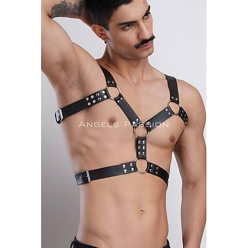 Erkek Deri Gs Harness, Erkek Parti Akseuar, Partywear - APFTM78