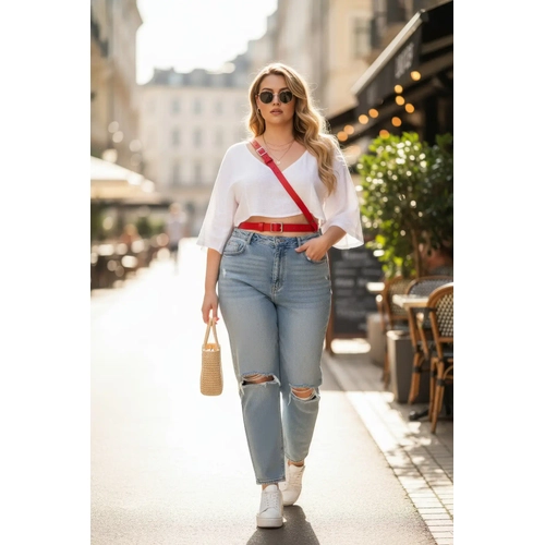 B�y�k Beden K�rm�z� Kad�n Kemer Klasik Tokal� ��k Kombin Tamamlay�c�. - APFT917